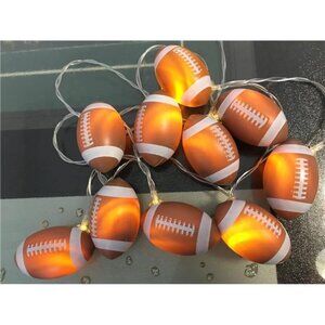 Football String Lights Indoor LED Battery Powered Sport Party Room Decor Gift